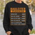 Baustelle Stundenlohn Sweatshirt Geschenke für Ihn