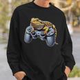 Bearded Dragons Playingideo Game Reptile Pagona Gamers Sweatshirt Geschenke für Ihn