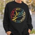 Best Dad In The World Father's Day Vintage Dad Sweatshirt Gifts for Him