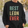 Best Leon Ever First Name Sweatshirt Geschenke für Ihn