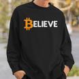 Bitcoin Logo Believeintage Btc Cryptocurrency Trader Sweatshirt Geschenke für Ihn