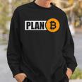 Bitcoin Plan B Cryptocurrency Investor Btc Merchant Sweatshirt Geschenke für Ihn