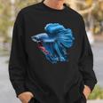 Blue Betta Fish And Siamese Betta Fish Tank Owner Sweatshirt Geschenke für Ihn