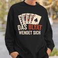 The Blyat Turns Russia Poker Cards Sweatshirt Geschenke für Ihn