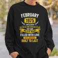 Born In February 1975 Vintage February 1975 Birthday Sweatshirt Gifts for Him