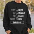 Bypass Surgical Saying Genuesungen Man Scar Heart Operation Sweatshirt Geschenke für Ihn