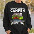 Camping Camping Weekend Forecast Drinking Alcohol Saufen Sweatshirt Geschenke für Ihn