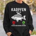 Carp Fishing I Saying Angler Dad Carp Fishing Sweatshirt Geschenke für Ihn