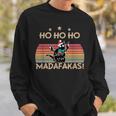 Catintage Pew Pew Madafakas Cat Ho Ho Ho Christmas Sweatshirt Geschenke für Ihn