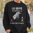 Chasser La Grive Humour Cadeau Chasseur De Grive Gibier Sweater e Cadeaux pour lui