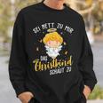 Christkind Schaut Zu Christmas Night Holiday Evening Sweatshirt Geschenke für Ihn