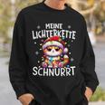 Christmas Cat My Fairy Lights Purrs Fun Sweatshirt Geschenke für Ihn