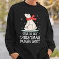 This Is My Christmas Pajama Shirt Polar Bear Xmas Kid Sweatshirt Gifts for Him