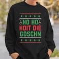 Christmas Party Santa Ho Ho Hoit Die Goschn Sweatshirt Geschenke für Ihn