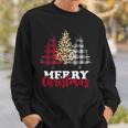 Christmas Tree Buffalo Check Leopard Xmas Merry Christmas Sweatshirt Geschenke für Ihn