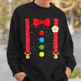 Clown Costume With Braces Bow Tie For Carnival Fancy Dress Sweatshirt Geschenke für Ihn