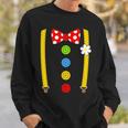 Clown Costume Braces Fancy Dress Carnival Sweatshirt Geschenke für Ihn