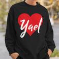 Con El Nombre I Love Yael I Heart Named Camisa de entrenamiento Regalos para él