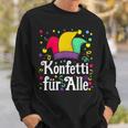 Confetti And Fool Cap Carnival Costume Sweatshirt Geschenke für Ihn