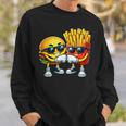 Cool Cheese Burger And Fries Fast Food Lovers Sweatshirt Geschenke für Ihn