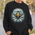 Cool Face Eagle With Sunglasses Vintage Eagles Flying Bird Sweatshirt Gifts for Him