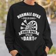 Cool Grandpa Play Dart Saying For Dart Player Sweatshirt Geschenke für Ihn