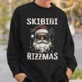 Cool Santa Claus With Sunglasses Skibidi Rizzmas Sweatshirt Geschenke für Ihn