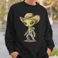 Cute Alien Cowboy Sweatshirt Geschenke für Ihn