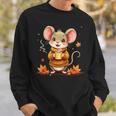 Cute Mouse With Autumn Graphic Sweatshirt Geschenke für Ihn