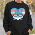 Cute Shark Pride Trans Flag Rainbow Sunglasses LGBTQ Sweatshirt Gifts for Him