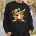 Dabbing Cheetah Sunglasses Cheetah Animal Colorful Sweatshirt Gifts for Him