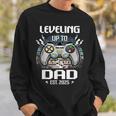 Dad Level Unlocked Est 2025 Leveling Up To Dad Sweatshirt Geschenke für Ihn