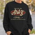 Das Ist Ein Artz Ding Das Würdest Du Nicht Verstehen Artz Name Sweatshirt Geschenke für Ihn