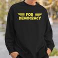 For Democracy Hell Of Diver Hero Gamer Skull Gaming Liberty Sweatshirt Gifts for Him