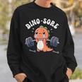 Dino Sore Gym Workout Fitness Weights Dinosaur Gym Sweatshirt Geschenke für Ihn