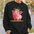 Divertido Cerdo Con Corona Para Los Amantes Del Reino Y Los Cerditos Camisa de entrenamiento Regalos para él