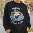 Dog Official Favourite Sleep Pug Sweatshirt Geschenke für Ihn