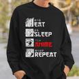 Eat Sleep Anime Repeat Manga Anime Manga Japan Outfit Sweatshirt Geschenke für Ihn