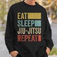 Eat Sleep Jiu-Jitsu Repeat Jiu-Jitsu Sin Mangas Camisa de entrenamiento Regalos para él