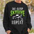 Eat Sleep Skydive Repeat Camisa de entrenamiento Regalos para él