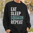 Eat Sleep Squash Repeat Squash Camisa de entrenamiento Regalos para él