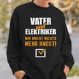 Electrician Father Dad Birth Sweatshirt Geschenke für Ihn