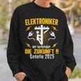 Elektroniker Azubi Ausbildung Gesellenprüfung Geselle 2025 Sweatshirt Geschenke für Ihn