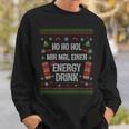 Energy Drink Ugly Sweaterideo Game Gaming Gamer Sweatshirt Geschenke für Ihn