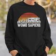 Evolution Caravan Camping Womo Sapiens Sweatshirt Geschenke für Ihn