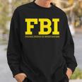 Fbi Federal Office For Investigation Officers 2-Sided Sweatshirt Geschenke für Ihn