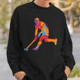 Field Hockey Colourful Hockey Player Children's Hockey Boys Sweatshirt Geschenke für Ihn