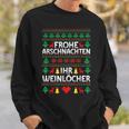 Frohe Arschnachten Ihr Weinlöcher Costume Christmas Sweatshirt Geschenke für Ihn