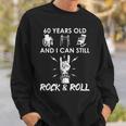 60Th Birthday Rock And Roll 60Th Birthday Gag Sweatshirt Geschenke für Ihn