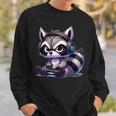 Angry Raccoon Gamerideo Games Lover Sweatshirt Geschenke für Ihn